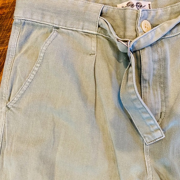 FREE PEOPLE Paloma High-Rise Slouchy Jeans Mint - Picture 8 of 13